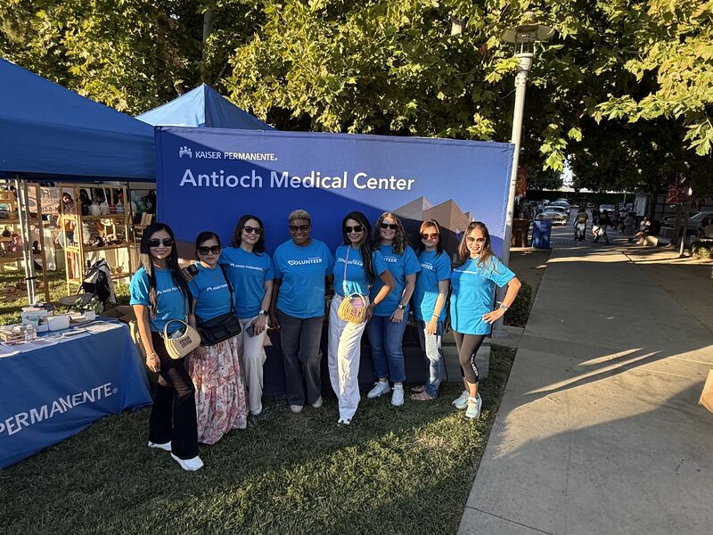 Antioch nurses at a community event.
