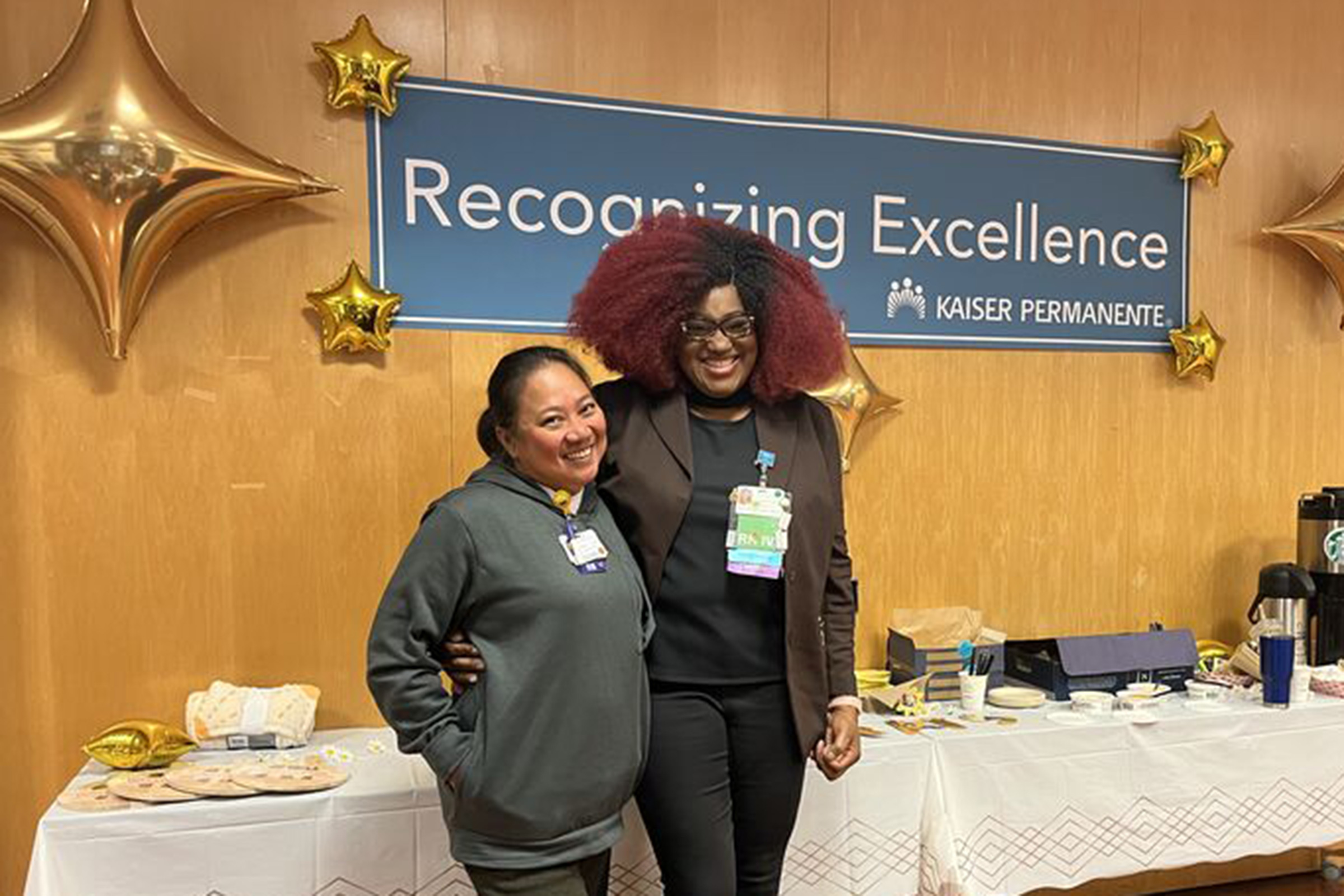 (L-R) Vivian Ochiagha MSN, BSN, RN; Jovie Jabla BSN, RN