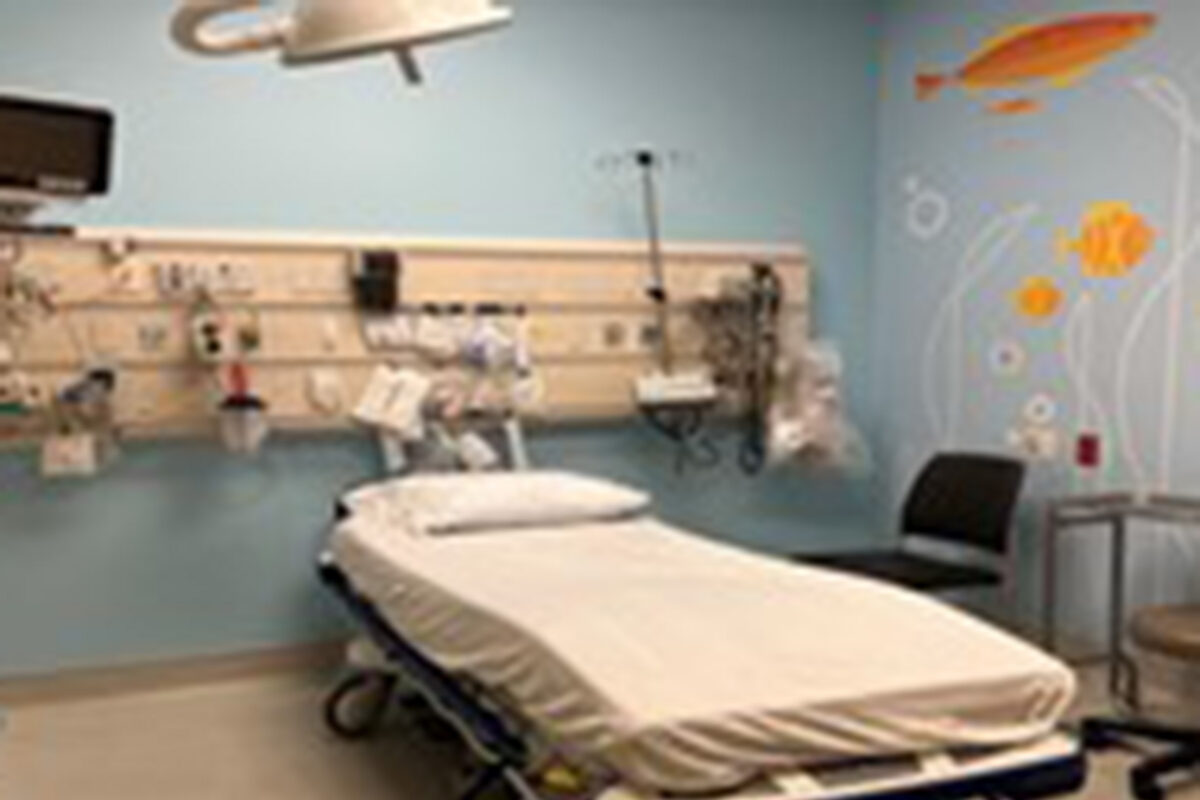 Dedicated pediatric space in the KP Roseville ED