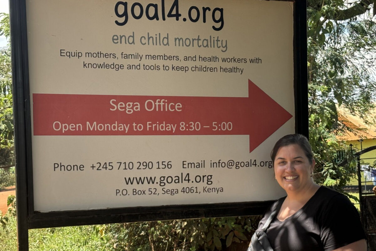 Katie Rolan, DNP, MPH, RN, Supporting Global Care Initiatives at Goal4.org, Kenya
