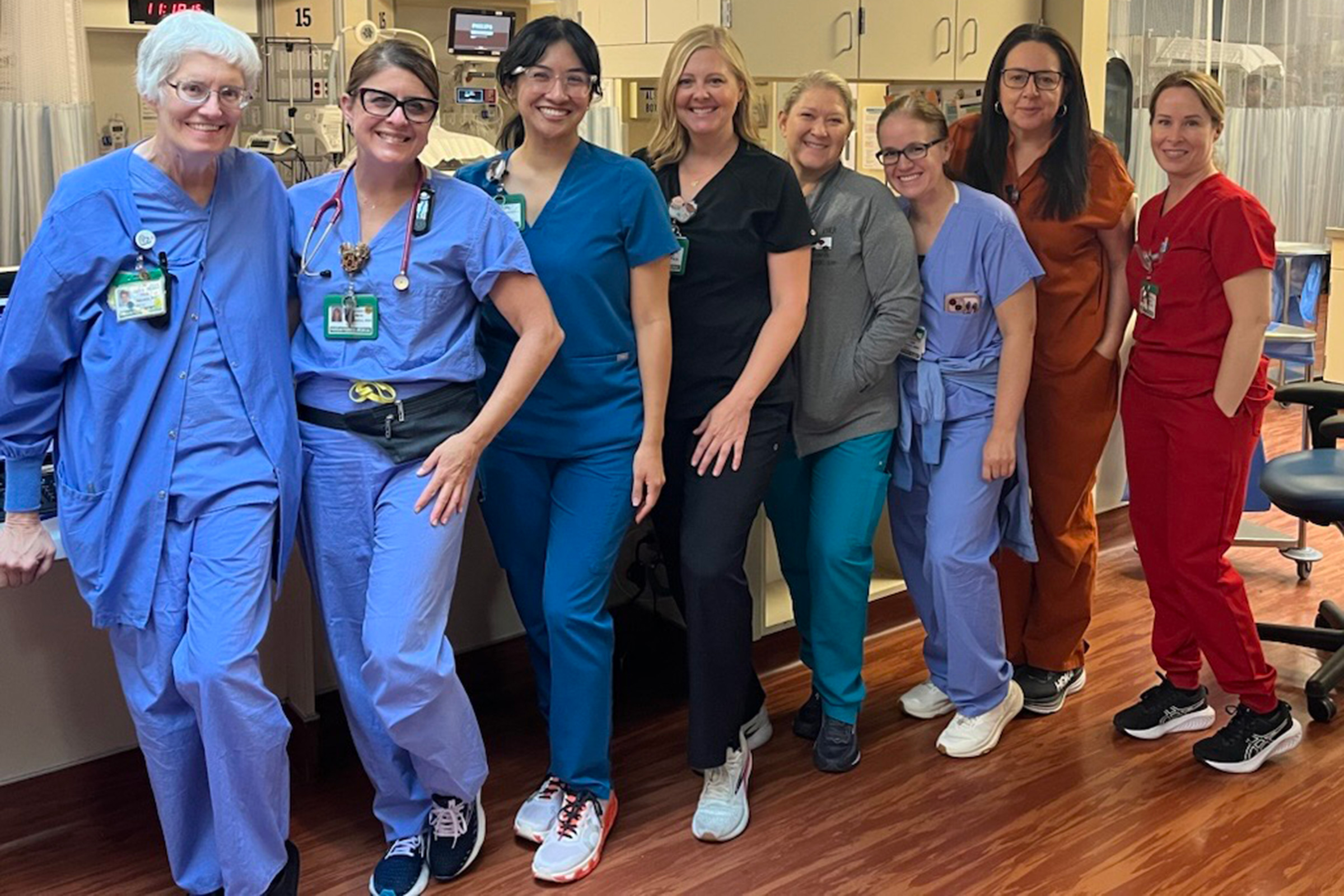 Vickie Nausin, BSN, RN; Arlene Stavropoulos BSN, RN; Addie Carson BSN, RN; Katti Adams BSN, RN; Heather Moll, RN; Julie Lucero, MSN, RN, RNC-NIC; Maggie Ortiz-Waller, BSN, RN; Val Garcia, BSN, RN