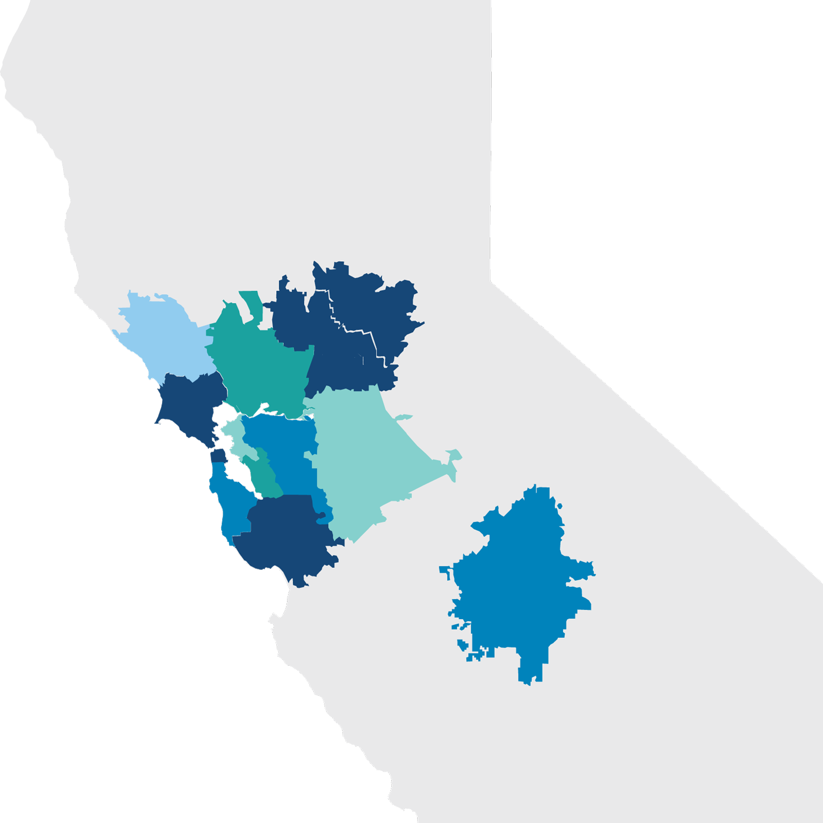 Northern California service areas