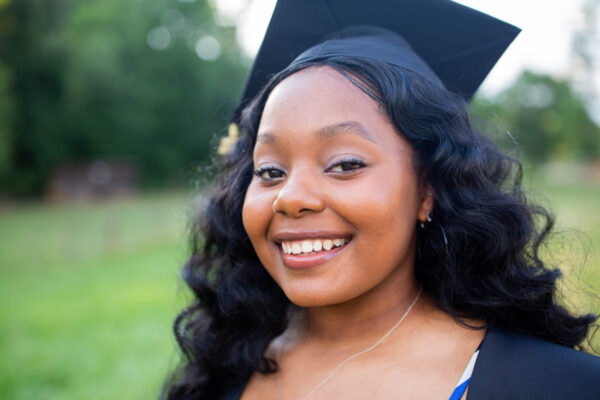 Nurse in cap and gown