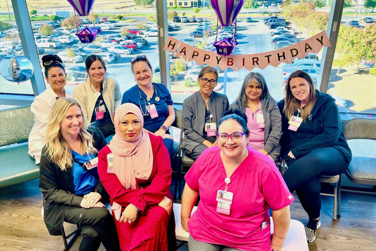 A group of nurses from the Maternal Child Health Team