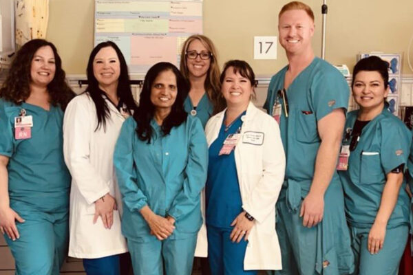 Nurses smiling from the Modesto Medical Center