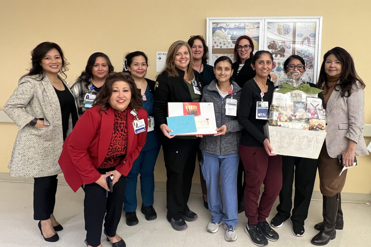A group of pediatric nurses