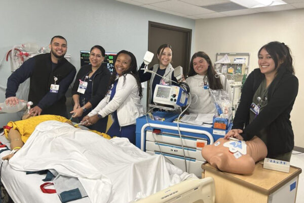 Central Valley nurse residents in the Sim lab.