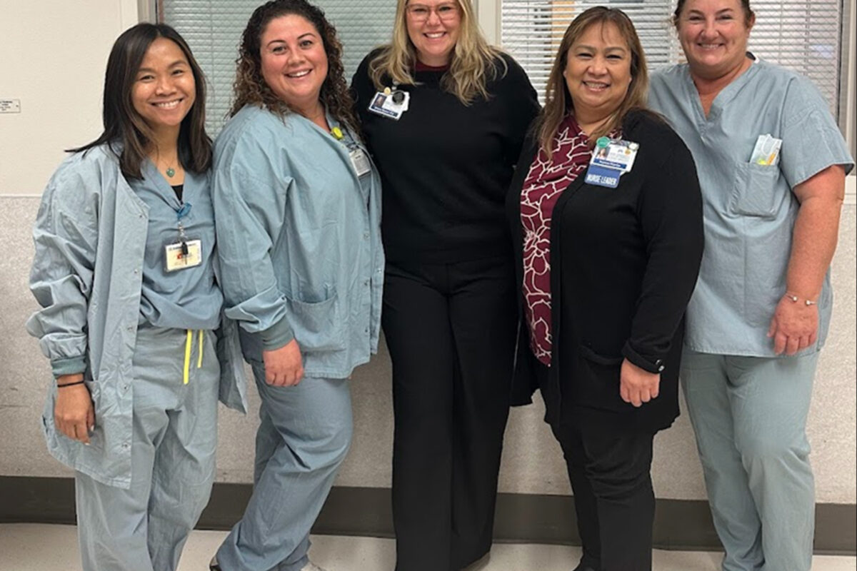 Nurses smiling