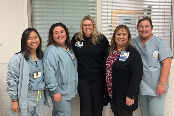 Nurses smiling