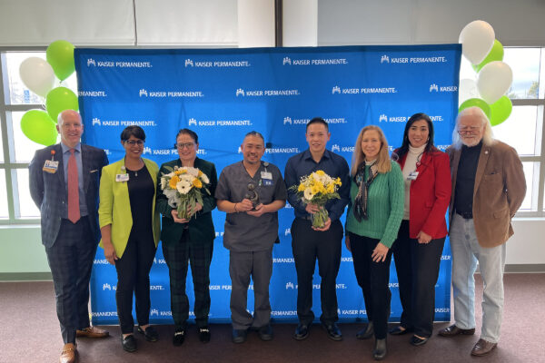 Mark and Bonnie Barnes with KP nurses