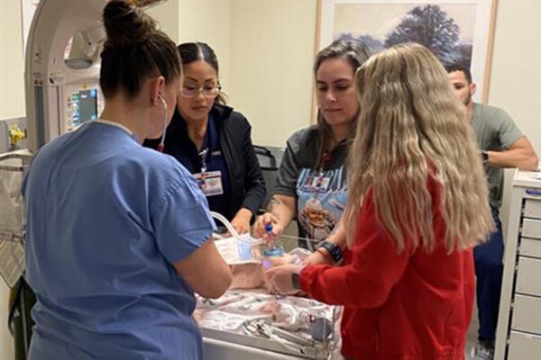 nurses participate in neonatal training