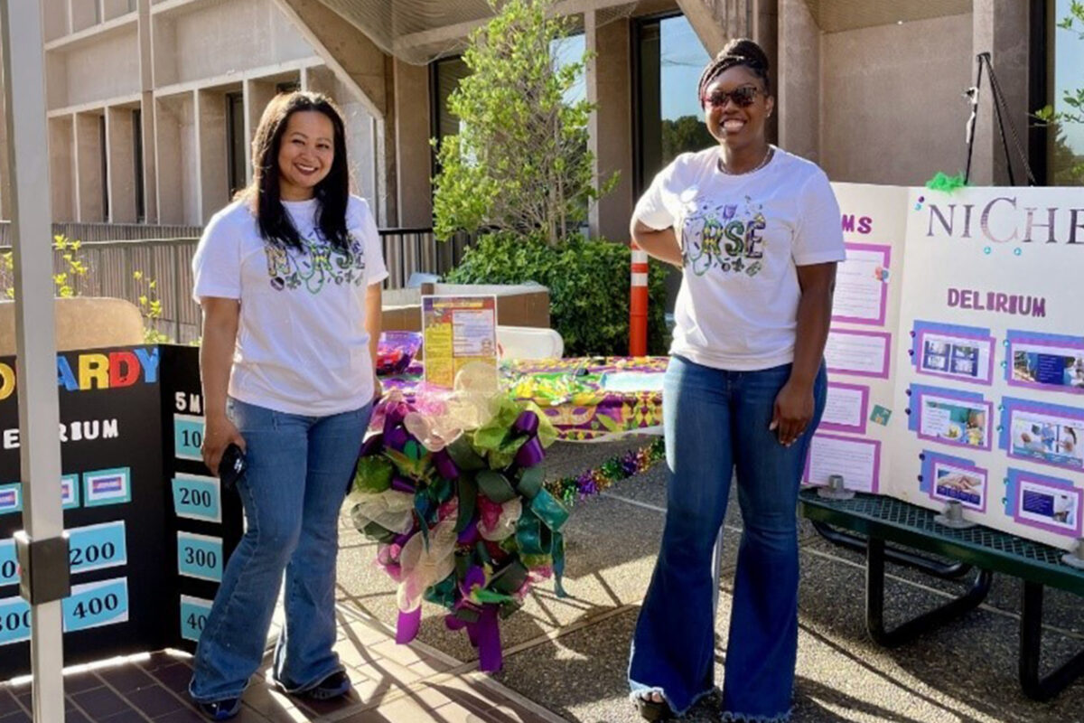 Nurses promoting the CALM initiative