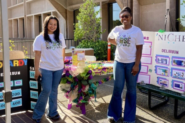 Nurses promoting the CALM initiative
