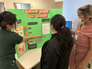 Vallejo nurses at a quality poster