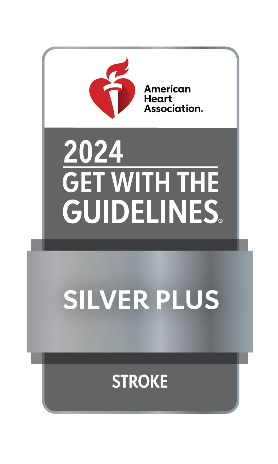 AHA Get with the Guidelines Stroke Silver Plus