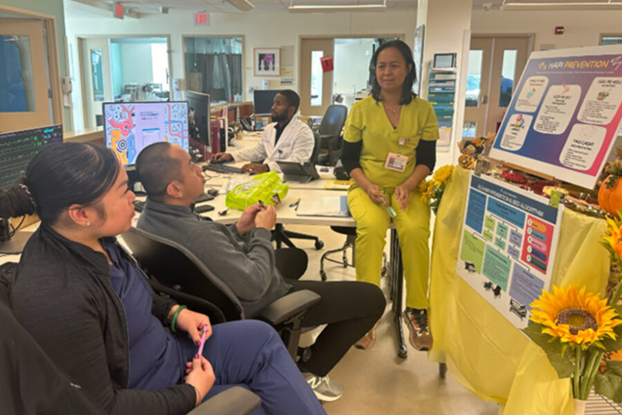 Nurses at the HAPI Hour event