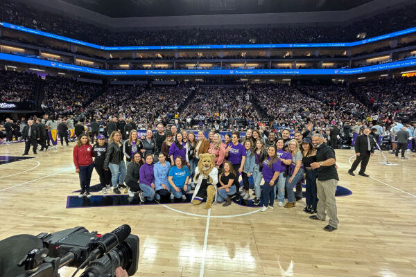 South Sacramento team recognized at Sacramento Kings game.