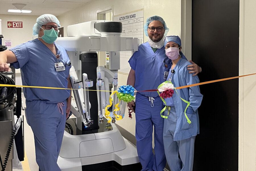 Ribbon cutting for robotics program