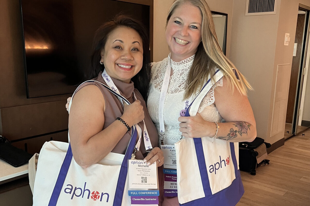 Kate Purdy and Michelle DeGuzman Carey at the APHON
