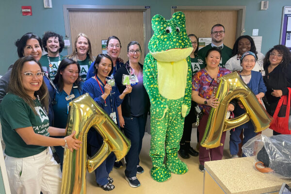 Nurses celebrating quality achievement