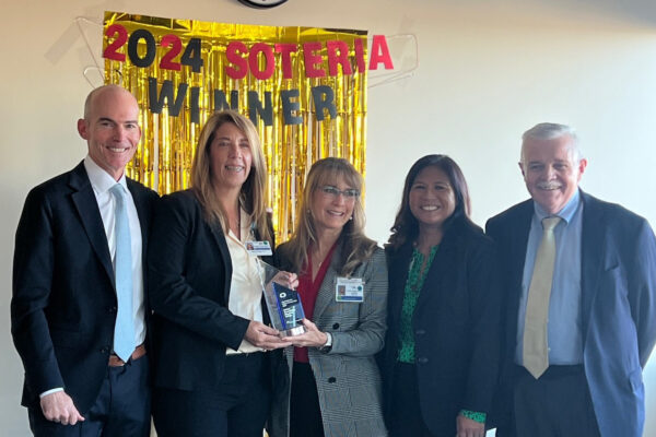 Vallejo leaders accepting the Soteria award.