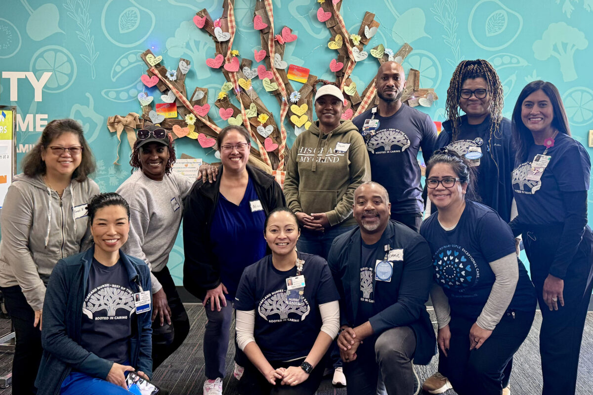 Nurses at a volunteer event