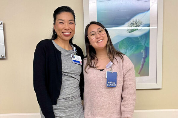 Two nurses smiling