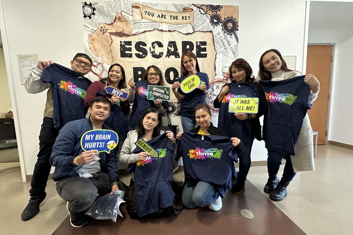 Group of nurses at an Escape Room