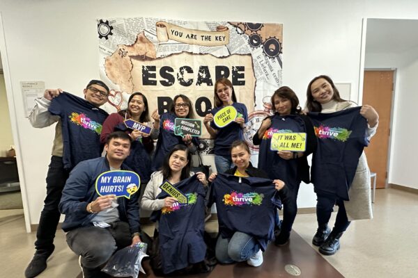 Group of nurses at an Escape Room