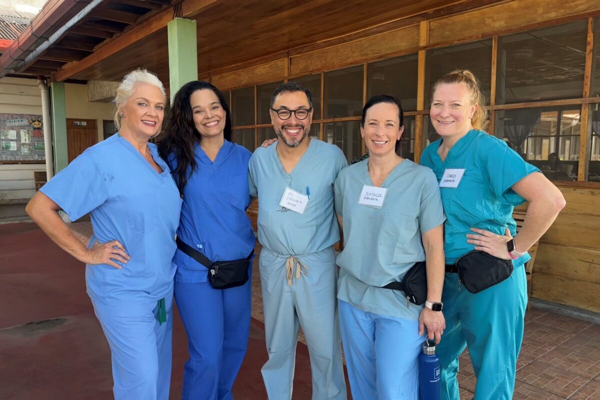 Nurses and a doctor in Guatamala on a medical mission.
