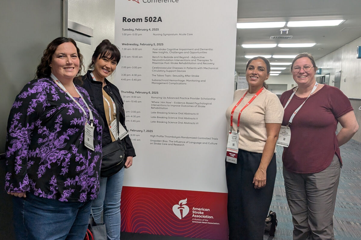4 nurses at the Stroke conference.
