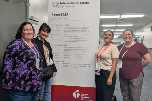 4 nurses at the Stroke conference.