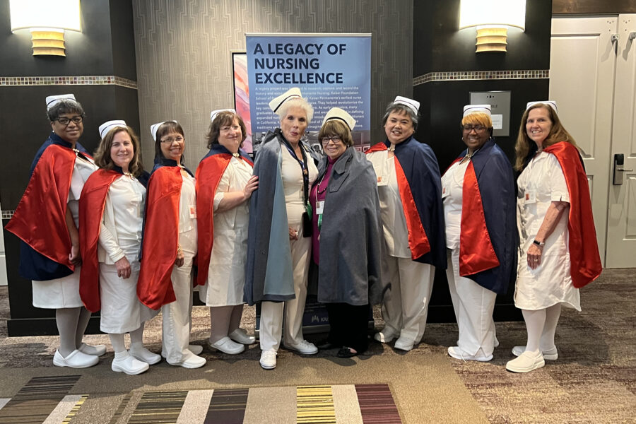 The nurse honor guard.