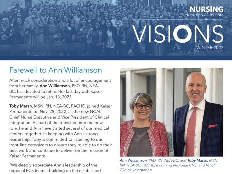 VISIONS Newsletter Winter 2023 Cover
