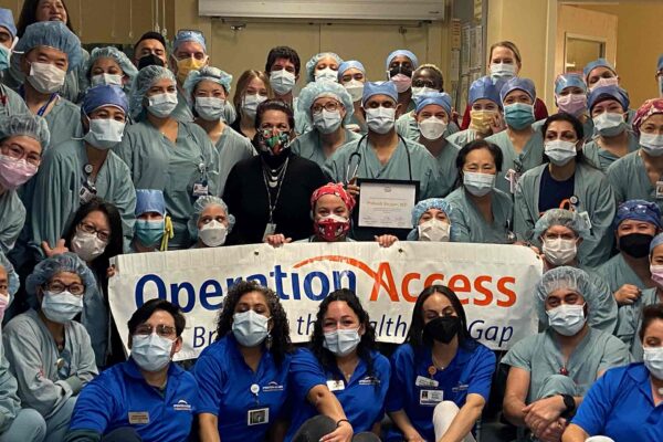 clinicians gather for a group photo at Kaiser Permanente Walnut Creek.