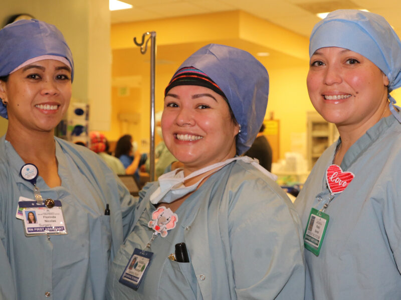 3 Nurses In Scrubs