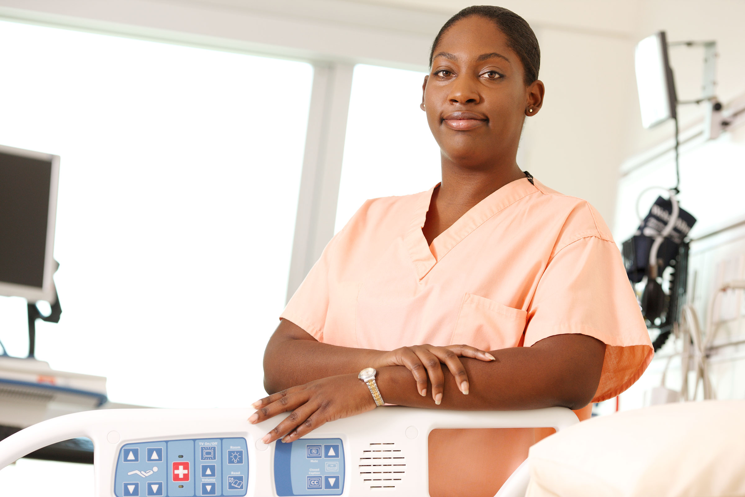 Nurse in patient room