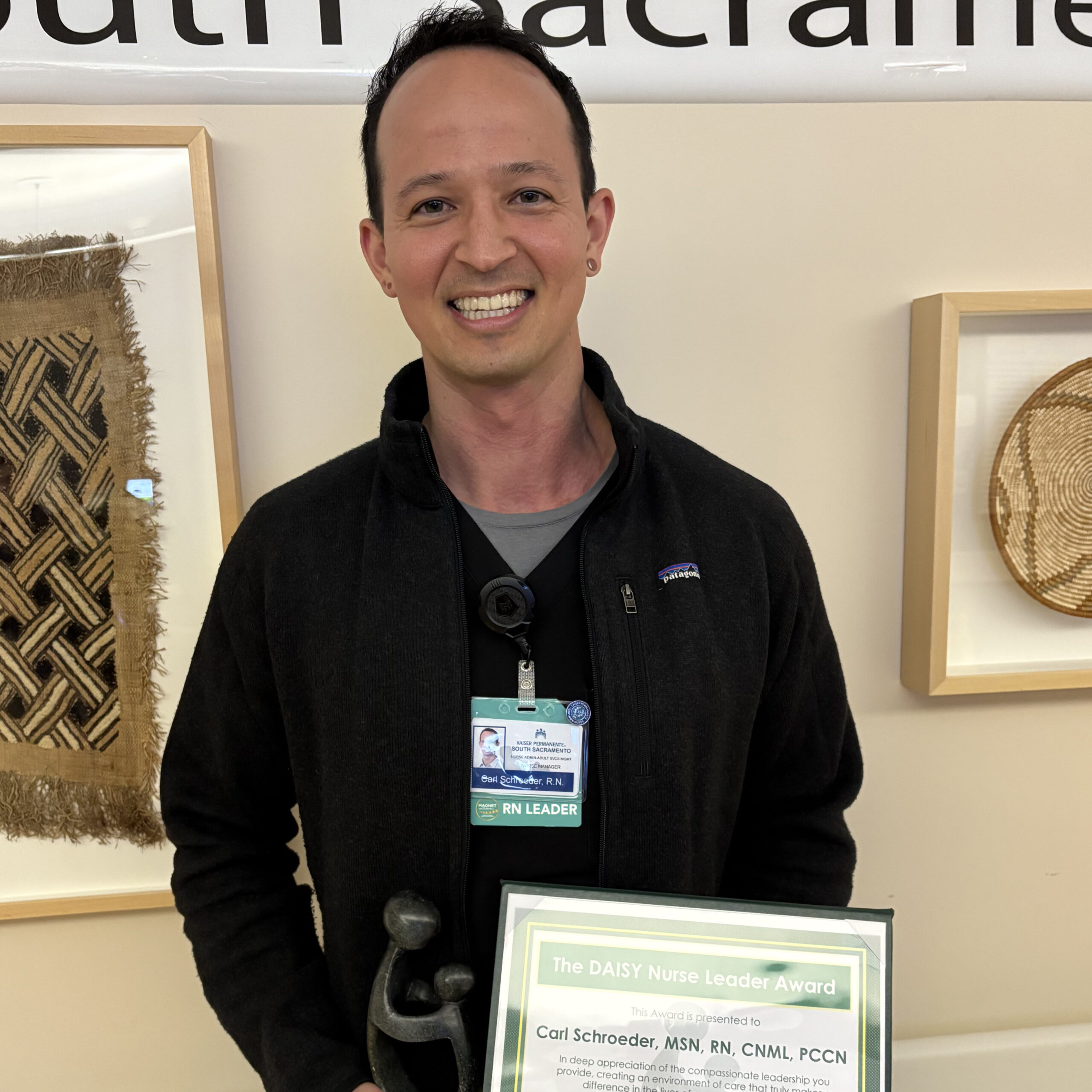 Carl Schroeder, MSN, RN, CNML, PCCN, South Sac