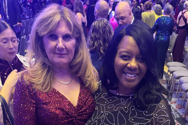 Patricia Zrelak and Brenda Jones at the FAAN reception